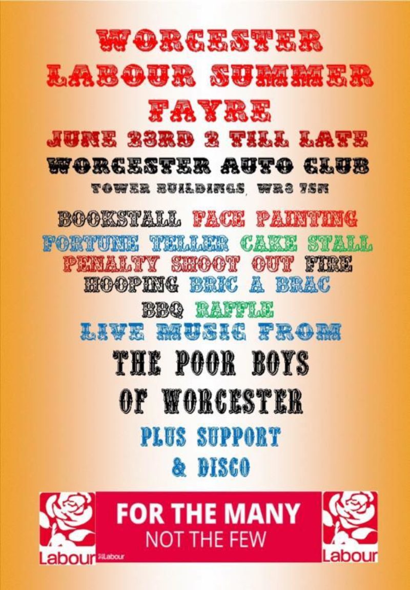 Worcester Labour Summer Fayre