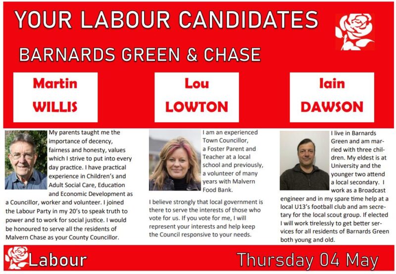 Barnards Green Labour Candidates