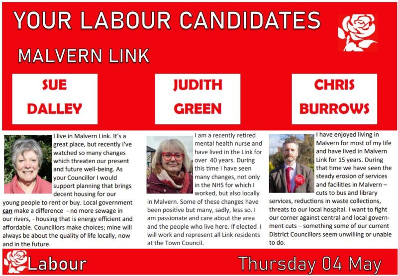 Malvern Link Labour candidates