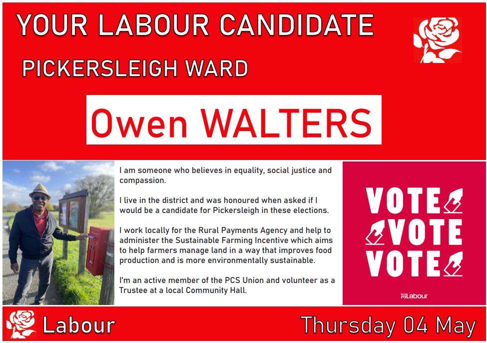 Pickersleigh Malvern Labour Candidate